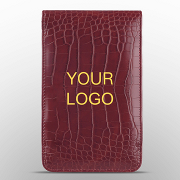 Custom Logo Crocodile Pattern Leather Scorecard Holder